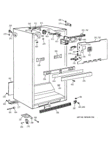 03 - Cabinet Parts parts for Ge Refrigerator TBX21IAZBRWW from AppliancePartsPros.com