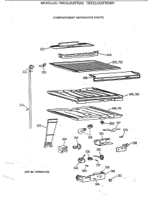 05 - Compartment Separator Parts parts for Ge Refrigerator TBX22JAXFRAA from AppliancePartsPros.com