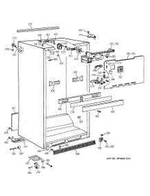 03 - Cabinet parts for Ge Refrigerator MTG18GABGRWW from AppliancePartsPros.com