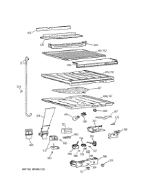 05 - Compartment Separator parts for Ge Refrigerator MTG18GABGRWW from AppliancePartsPros.com