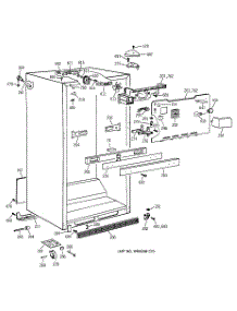 03 - Cabinet Parts parts for Ge Refrigerator TBT25PAXFRAA from AppliancePartsPros.com