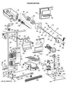 02 - Freezer Section parts for Ge Refrigerator MSG24GRSCWH from AppliancePartsPros.com