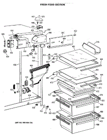 03 - Section3 parts for Ge Refrigerator TFX22ZASMAD from AppliancePartsPros.com