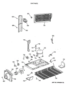 06 - Unit Parts parts for Ge Refrigerator TBT18DATERAD from AppliancePartsPros.com