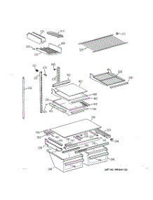 04 - Shelf Parts parts for Ge Refrigerator TBX21DAXPRWW from AppliancePartsPros.com