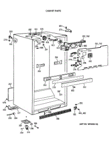 03 - Cabinet Parts parts for Ge Refrigerator TBH18DATFRWH from AppliancePartsPros.com