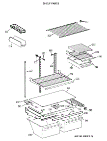 04 - Shelf Parts parts for Ge Refrigerator TBX21DASSRWH from AppliancePartsPros.com