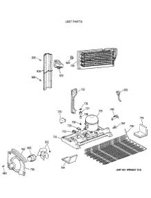 06 - Unit Parts parts for Ge Refrigerator TBH18JATERAD from AppliancePartsPros.com