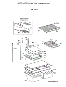 04 - Shelf Parts parts for Ge Refrigerator TBG18DAXERAA from AppliancePartsPros.com