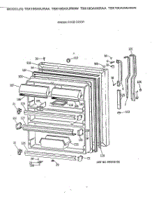 02 - Fresh Food Door parts for Ge Refrigerator TBX19DAXKRAA from AppliancePartsPros.com