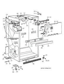 03 - Cabinet Parts parts for Ge Refrigerator TBX21IIBBRAA from AppliancePartsPros.com