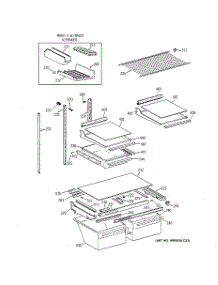04 - Shelf Parts parts for Ge Refrigerator TBX22JAXJRWW from AppliancePartsPros.com