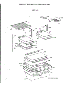 04 - Shelf Parts parts for Ge Refrigerator TBX21MAXCRWW from AppliancePartsPros.com