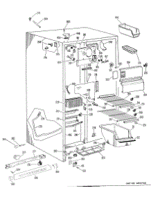 02 - Freezer Section parts for Ge Refrigerator TFF20DCB from AppliancePartsPros.com