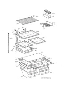 04 - Shelf Parts parts for Ge Refrigerator TBX18MAZBRWW from AppliancePartsPros.com