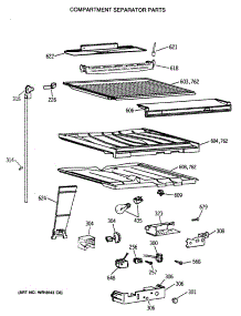 05 - Compartment Separator Parts parts for Ge Refrigerator TBX19JATNRAD from AppliancePartsPros.com