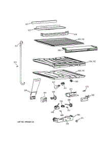 05 - Compartment Separator Parts parts for Ge Refrigerator TBX19VIBDRWW from AppliancePartsPros.com