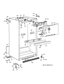 03 - Cabinet Parts parts for Ge Refrigerator TBX21DAXPRAA from AppliancePartsPros.com