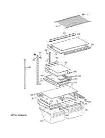 04 - Shelf Parts parts for Ge Refrigerator TBX21NIXFRAA from AppliancePartsPros.com