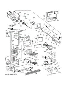 03 - Freezer Section parts for Ge Refrigerator TFX22VRZBWW from AppliancePartsPros.com