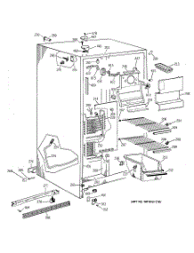 02 - Freezer Section parts for Ge Refrigerator TFJ22JAZAWW from AppliancePartsPros.com