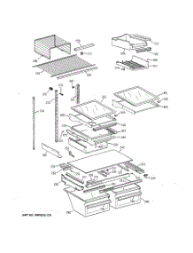 04 - Shelf Parts parts for Ge Refrigerator TBX25PAYARBB from AppliancePartsPros.com
