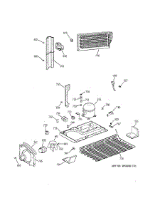 06 - Unit Parts parts for Ge Refrigerator TBX25PAYARBB from AppliancePartsPros.com