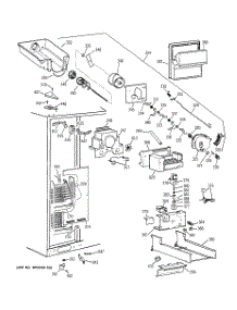 03 - Freezer Section parts for Ge Refrigerator TPX24PRYFWW from AppliancePartsPros.com