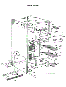02 - Freezer Section parts for Ge Refrigerator TFX22ZASBWH from AppliancePartsPros.com