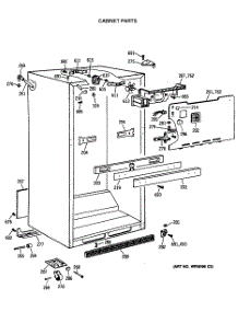 03 - Cabinet Parts parts for Ge Refrigerator TBX21GATNRWH from AppliancePartsPros.com