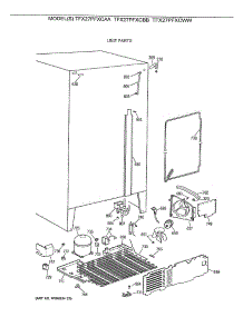 06 - Unit Parts parts for Ge Refrigerator TFX27PFXCAA from AppliancePartsPros.com