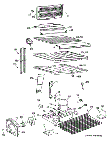 03 - Section3 parts for Ge Refrigerator MTH22GRERWH from AppliancePartsPros.com