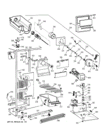 03 - Freezer Section parts for Ge Refrigerator TFX25ZRYDWW from AppliancePartsPros.com