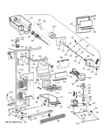 03 - Freezer Section parts for Ge Refrigerator TFK27PFXEAA from AppliancePartsPros.com