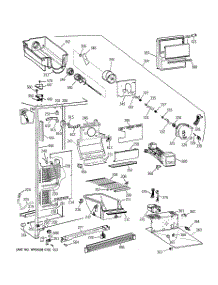 02 - Freezer Section parts for Ge Refrigerator MSZ20GWYDWW from AppliancePartsPros.com