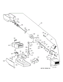 04 - Ice Bucket parts for Ge Refrigerator TBX25PRBMLAA from AppliancePartsPros.com