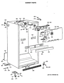 03 - Cabinet Parts parts for Ge Refrigerator TBC19MASMRWH from AppliancePartsPros.com