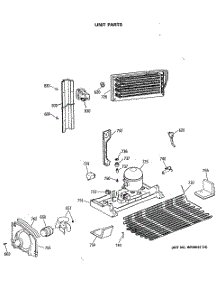 06 - Unit Parts parts for Ge Refrigerator TBC19MASMRWH from AppliancePartsPros.com