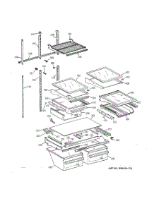 06 - Shelf Parts parts for Ge Refrigerator TBX25PRBMLAA from AppliancePartsPros.com