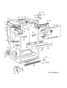 03 - Cabinet parts for Ge Refrigerator TBX24JIBLRAA from AppliancePartsPros.com