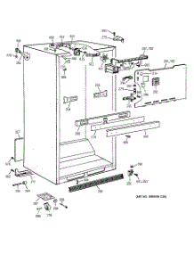03 - Cabinet Parts parts for Ge Refrigerator TBH18JAZERWW from AppliancePartsPros.com