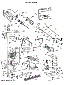 02 - Freezer Section parts for Ge Refrigerator MSH22GRTAWW from AppliancePartsPros.com