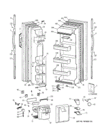 02 - Fresh Food Door parts for Ge Refrigerator TBX21NIXJRWW from AppliancePartsPros.com