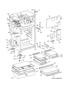 02 - Cabinet parts for Ge Refrigerator TBT18NIYGRWH from AppliancePartsPros.com