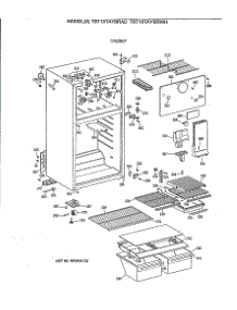 02 - Cabinet parts for Ge Refrigerator TBT18TAYBRAD from AppliancePartsPros.com