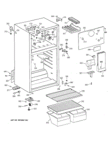 02 - Cabinet parts for Ge Refrigerator TBX16SAZDLAD from AppliancePartsPros.com