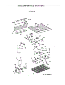 03 - Unit Parts parts for Ge Refrigerator TBT18TAYBRAD from AppliancePartsPros.com