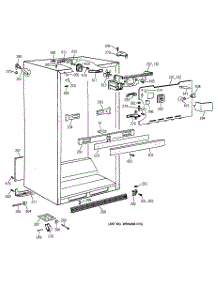 03 - Cabinet Parts parts for Ge Refrigerator TBH19ZAZERWW from AppliancePartsPros.com