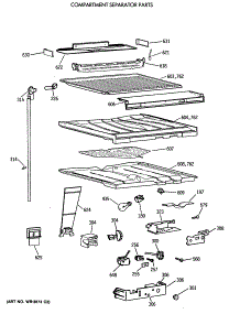 05 - Compartment Separator Parts parts for Ge Refrigerator TBE22PATMRAA from AppliancePartsPros.com