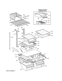 04 - Shelf Parts parts for Ge Refrigerator TBX22PAYARAA from AppliancePartsPros.com